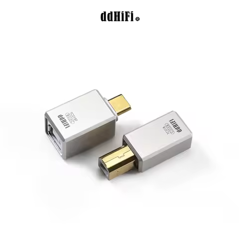 DD ddHiFi TC01B TC01BF HiFi Quality USB-B to USB-C Audio Adapter Converter with CNC Gold-Plated Conn