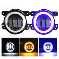 2Pcs Foglamp Daymaker Angel Eyes 4 Inch /Foglamp Led Projector /Lampu LED Foglamp Daymaker /Fog Lam