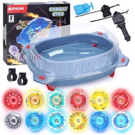 Light Ignite Spinning Tops Battle Set, with Stadium, 12 Light Ignite Spinning Tops