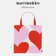 MARIMEKKO SYDÄMET BAG กระเป๋าผ้า ถุงรักสีชมพู กระเป๋าผ้าลายดอกไม้ ลายรักสีชมพู ลายรักแดง กระเป๋าUnik