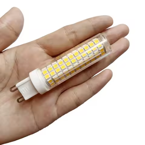 2/4pcs Dimmable E14 E12 E11 BA15D G9 LED Corn Crystal Chandelier Light LED Bulb Source LED Ceramic L