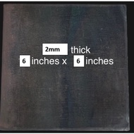 MS PLATE MILD STEEL BASEE PLATE METAL 2mm thick x 6 inches x 6 inches