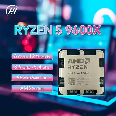 AMD Ryzen 5 9600X 6-Core 12-Thread 5.4GHz New Zen 5 TDP 65W 38MB Socket AM5 Game Cache 4NM DDR5 R5 9