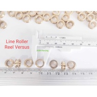 Sparepart reel pancing Line Roller Versus bahan kuningan fishing part