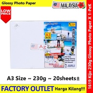 KIJO A3 Glossy Photo Paper – 230gsm Premium Quality #1619
