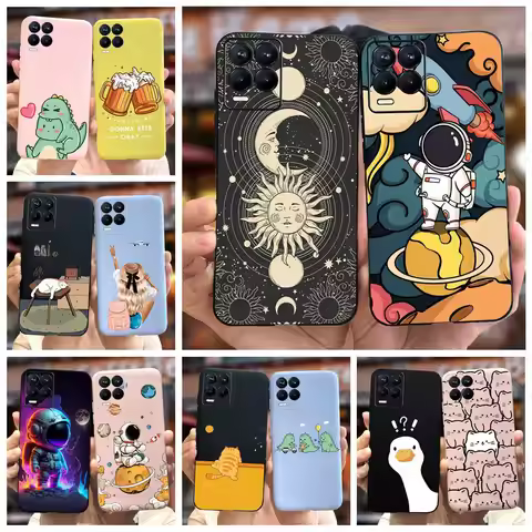 For Realme 8 4G Case Realme 8i Cute Fashion Cartoon Cover Soft Silicone Phone Case For Realme 8 Pro