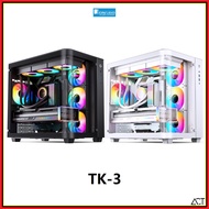 Jonsbo TK-3 PC ITX / MATX / ATX Gaming Chassis Desktop Casing ( Black / White )