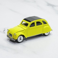 Majorette Citroen 2CV Model Metal Car Grandfather Yellow Black Roof
