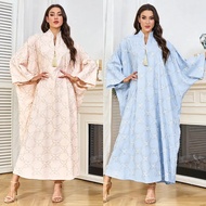Dresses Abaya Women Eid Muslim Dubai Long Dress Jalabiya Embroidery Robe Ramadan Tassel Morocco Part