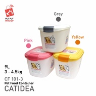Catidea Pet Container 3-4.5kg animal food storage Container CF101-3 9L