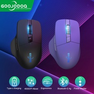 Goojodoq Bluetooth wireless mouse 2.4G mouse gamer 4000 DPI Optical Sensor 6 Mute Buttons For MacBoo