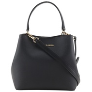 Michael Kors 水桶斜背包 35S4G3FM5T1 PVC 黑色，兩用（斜背、肩背、手提），磁扣，女 [二手]