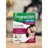 (date T10 / 2025) Pregnacare Him and Her Multivitamin - For Both Men and Women (Him Her), 60 Tablets