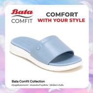 Bata บาจา Comfit รองเท้าเพื่อสุขภาพแบบสวม พร้อมเทคโนโลยีคุชชั่น รองรับน้ำหนักเท้า สำหรับผู้หญิง รุ่น IRIS สีฟ้า รหัส 5019085