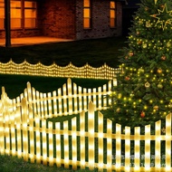 Lampu Pagar Kalis Air Luar Solar Halaman Taman Rumput Hiasan Percutian Krismas Pagar Pagar Lampu Pag