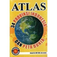 Atlas of 34 Indonesian Provinces and World Map