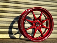 New Car Sport Rim COPY AOW RAYS CE28 Wheels 15x6.5J 4x100 ET40 Red - READY STOCK