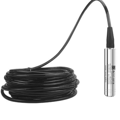 IP68 Hydrostatic Water Level Sensor Transmitter 1m 2m 3m 5m 15m to RS485 0-10V 0-5V 0-3.3V 4-20mA Li