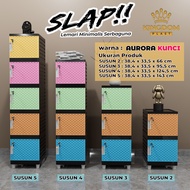 LEMARI PLASTIK SERBAGUNA SLAP - LEMARI PAKAIAN ANAK - RAK HELM - RAK BUKU SERBAGUNA - LEMARI PLASTIK
