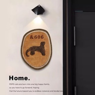 Modern Sign Signage House Number Plate Acrylic / Papan Tanda Alamat Nombor Rumah 门牌号 定制 带灯磁吸 提示牌 E5