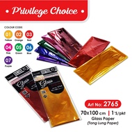2765- Glass Paper, Tanglung Paper, Hamper Wrapper, Pembalut Hamper, Pembalut Plastik, Plastic Wrappe