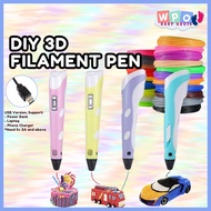 [Free 10m Filament] 3D Printing Pen Set High Temperature 3d Drawing Pen Filament 3D Pen 3D Doodle Pr