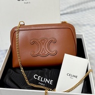 賣場最低價｜全新｜CELINE 皮革貝殼包（小牛皮）
