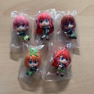 (一套120 全新 現貨 日本正版 有蛋紙) 五等分的花嫁∬ 電線夾 扭蛋 一套5款 - 一花 二乃 三玖 四葉 五月