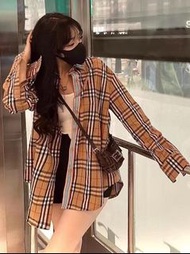 Burberry women’s S-L check shirt 女裝格仔恤衫