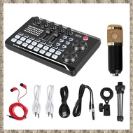 F998 Sound Card KitBM-800 Microphone Kitwith Live Sound CardAudio Mixer Condenser PC Gaming Micfor S