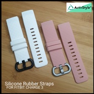 (Local Seller) Silicone Rubber Straps for Fitbit Charge 3 Fitbit Charge 4