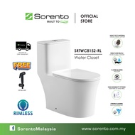 SORENTO SRTWC8152-RL One Piece Design Bathroom Water Closet WC Washdown with Rimless Flushing Techno