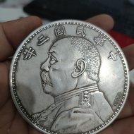 Diameter 88cm Signature Version Yuan Datou Silver Yuan Genuine Dayang Yuan Shikai Pick-up Yuan Antiq