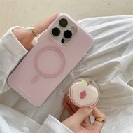 Peach Casing For Samsung Galaxy S25 S26 S24 S25 S23 FE S22 Plus S21 A55 A35 A15 A54 A56 A36 A26 A16 