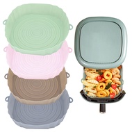 20cm Replacemen Grill Pan Accessories Tray Fried Chicken Basket Mat Round Silicone Oven Air Fryers Baking Tray