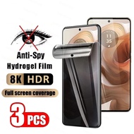 3Pcs Privacy Hydrogel Film For Huawei Nova Y63 Y73 15 14 14i 12z Ultra Lite Pura 80 Mate X7 70 Air 8
