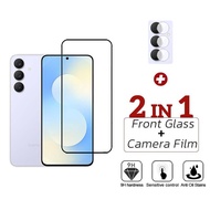 2 IN 1 Samsung S25 FE Tempered Glass for Samsung S24 S23 S22 S21 FE A17 A07 A16 A06 A15 A05 A05s A73
