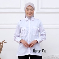 Baju Dinas Putih Wanita Baju Putih PDH Wanita Baju Putih Guru Seragam PPL PNS ASN Bidan Perawat