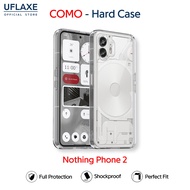 UFLAXE COMO - For Nothing Phone 2 Case - Clear Anti-yellowing Shockproof Hard Case, Anti-Fingerprint
