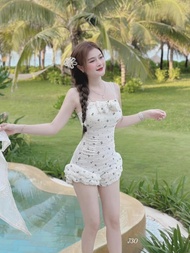 Jum xô ren quảng châu 2 màu trắng đen đồ đi biển Thời trang BB