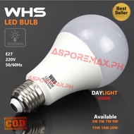 WHS LED Bulb Energy Savings AC220V Daylight 6500K 3W, 5W, 7W, 9W, 12W, 15W, 18W, 20W 25W