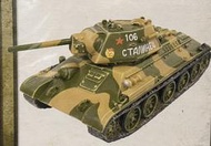 《模王 現貨》T34/76 蘇聯 戰車 坦克 比例 1/60 坦克長度10.2公分 材質-波麗材質 delprado