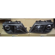 head lamp glass proton waja black 2pcs