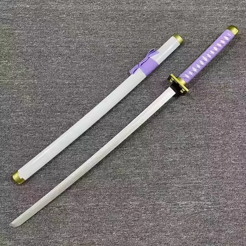 40inch Kuchiki Byakuya Katana Sword Real Size Japanese Katana Anime Bleach Cosplay Prop Ninja Knife 