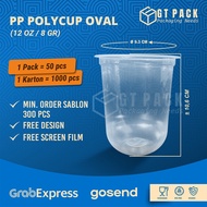 POLYCUP Oval Plastic Cup 12 Oz | 7 grams