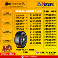 Continental Run-Flat | SSR Rim 17-18-19-20 inch Tire [ INSTALLATION 1-3 DAYS ]