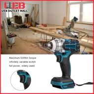 UEB Cordless Wrench Without Battery Cordless Lithium Battery Drill Max 520Nm Electric Screwdriver fo