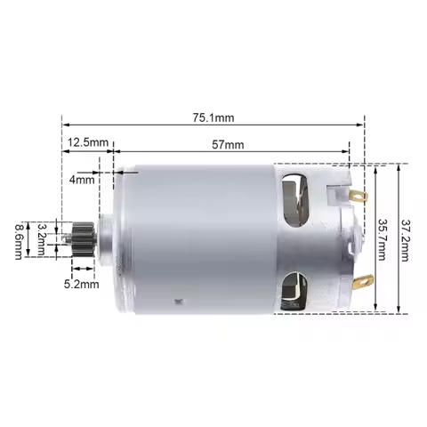 RS550 DC Motor 12 13 teeth 9.5 mm Replace for BOSCH Cordless Drill Screwdriver GSR GSB 10.8V 12V 14.