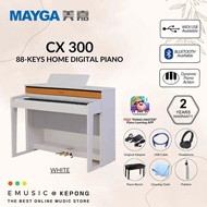 MAYGA CX-300 New 88-Key Digital Piano with Bluetooth Function and Powerful Recording and Playback Sy