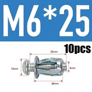 10pcs Jack Nut M6 M5 / Rivet Nut / Baut Plus Sekrup Rivet Metal Fisher / Baut Drat Sekrup Fisher Skr